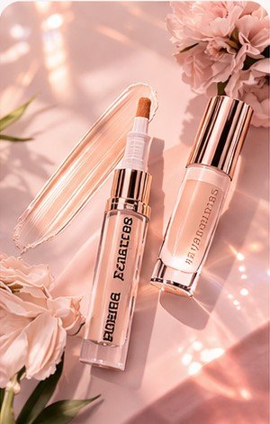 Brightening concealer to be applied under eyes to lift and illuminate the under-eye area