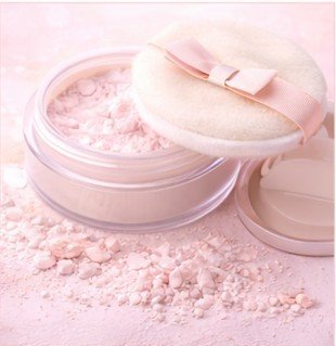 light reflecting setting powder makeup swatch