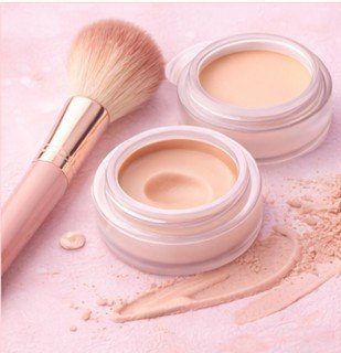 ream foundation compact or jar with rich, hydrating texture for smooth coverage