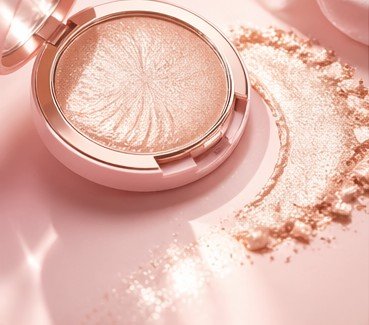 cream to powder highlighter swatch finish