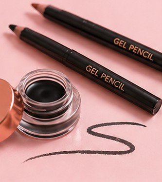 Gel eye pencil makeup product for smooth, blendable eyeliner application