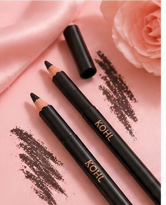 Two eye pencils including kohl and gel eye pencil for eyeliner makeup