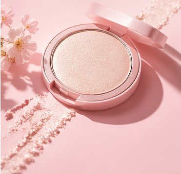 Sheer highlighter Compact for soft natural glow