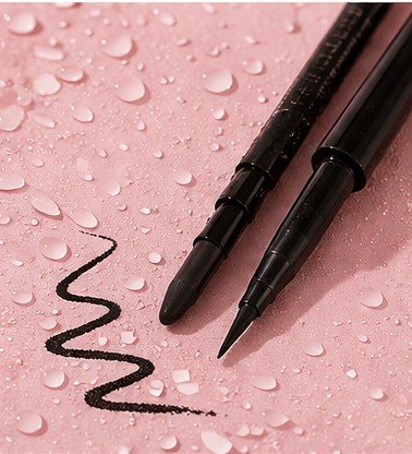 Waterproof Eyeliner on a pink background