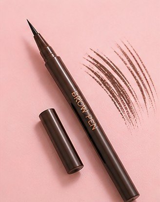 Brow Pen on a pink Background